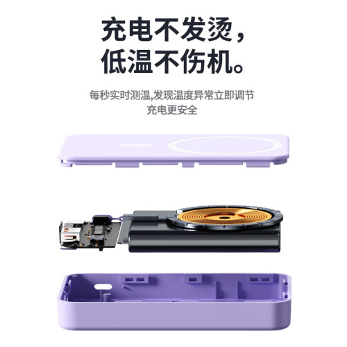 Magsafe磁吸快充無線充電寶20000安培自帶支架小巧輕可攜式行動電源