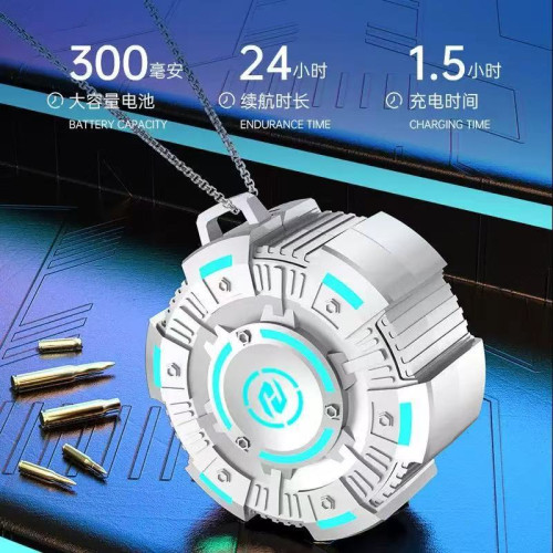 X35電競遊戯耳機入耳式藍牙耳機炫酷機甲風科技感外觀帶項鍊