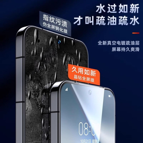 適用於OPPO A35鋼化膜帶聽筒防塵網全屏覆蓋防爆手機貼膜