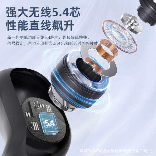 新款JM15藍牙耳機AI翻譯不入耳無線超長續航開放式運動降噪耳機