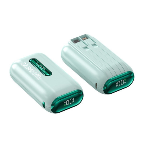 快充自帶線充電寶20000安培行動電源禮品印刷大容量