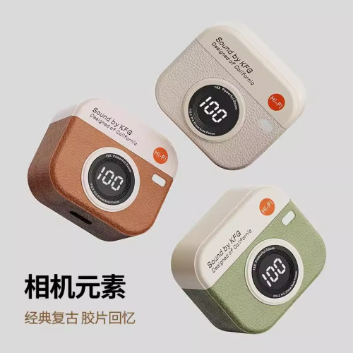 真無線藍牙耳機復古風2025新款復古降噪半入耳式新款超長續航
