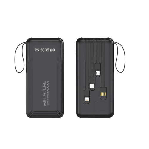 手機支架行動電源自帶線20000安培充電寶快充大容量禮品
