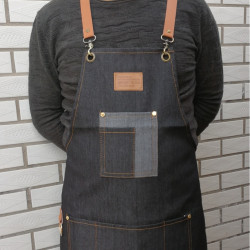 【跨境】圍裙ogo髮廊    l髮型師技師服 咖啡厛 餐飲牛仔 廠家批