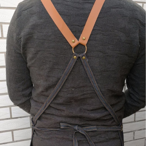 【跨境】圍裙ogo髮廊    l髮型師技師服 咖啡厛 餐飲牛仔 廠家批