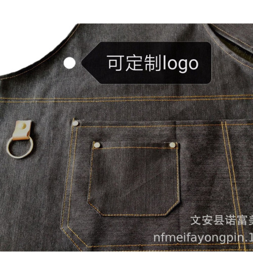 【跨境】圍裙ogo髮廊    l髮型師技師服 咖啡厛 餐飲牛仔 廠家批