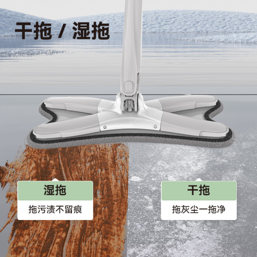 蝴蝶夾拖把免手洗平板拖把家用一拖淨乾溼兩用拖布木地板專利正品