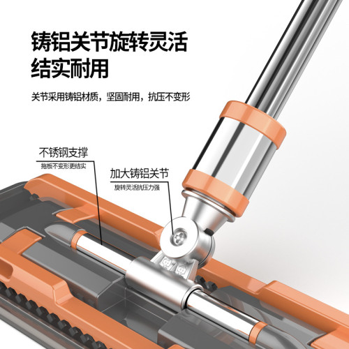 平板拖把家用一拖淨鋁合金拖布拖地神器夾抹布替換布大號墩布吸水
