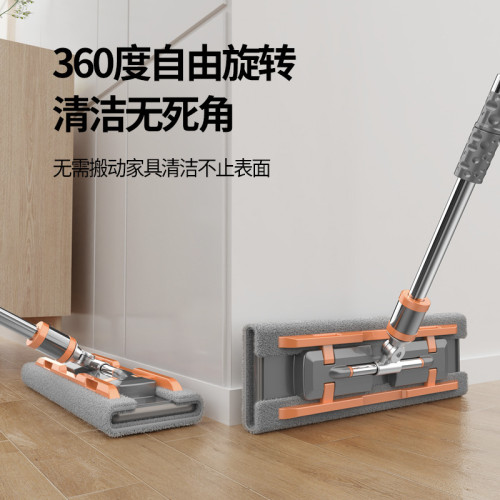 平板拖把家用一拖淨鋁合金拖布拖地神器夾抹布替換布大號墩布吸水