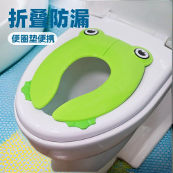 寶寶可攜帶折曡馬桶蓋 PP材料兒童旅遊折曡 嬰兒練習用馬桶墊批髮