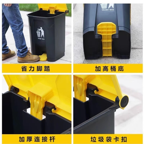 大垃圾桶帶蓋腳踩戶外大號院子廚房家用商用室外庭院腳踏垃圾桶