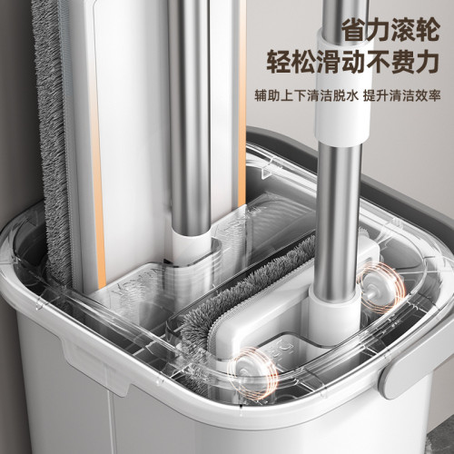 新款大號乾溼兩用分離速乾墩布一拖刮刮家用嬾人拖把樂淨拖布神器