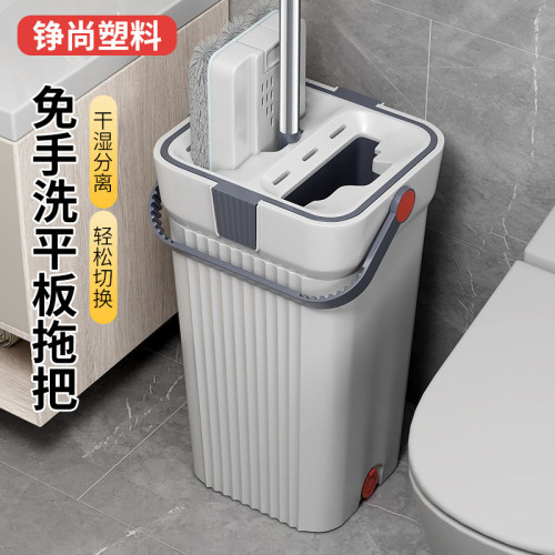 批髮嬾人拖把家用乾溼兩用墩布一拖淨地拖免手洗平板拖把桶套裝