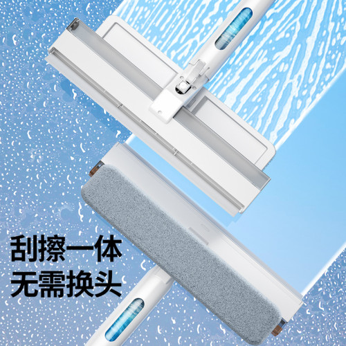 新款可噴水擦玻璃神器雙面家用集水擦窗刮水器外窗伸縮杆清潔工具