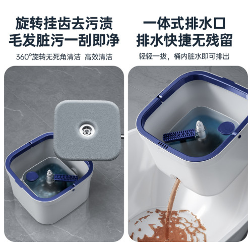 乾溼兩用旋轉拖地拖把免手洗家用墩布桶甩乾拖地自動脫水嬾人拖布