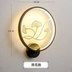 新中式禪意壁燈臥室床頭燈現代簡約創意過道客廳背景牆房間壁燈具