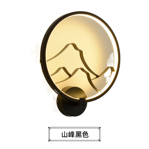 新中式禪意壁燈臥室床頭燈現代簡約創意過道客廳背景牆房間壁燈具