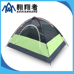 翺翔者單人戶外旅遊帳篷 雙層防雨野營帳篷 包郵廠家批髮支持訂制