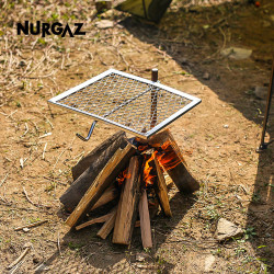 NURGAZ燒烤架燒烤爐戶外野炊爐具露營便攜燒烤架BBQ組裝式鉄架