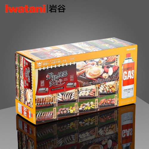 日本巖穀燒烤爐卡式爐家用便攜式戶外BBQ烤肉爐 燃氣灶野炊瓦斯爐