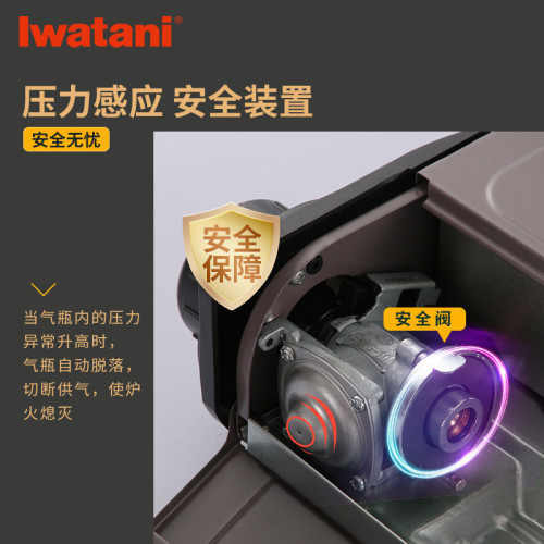 巖穀便攜式煎炒燒烤爐瓦斯爐家庭燒烤烤肉爐具家用火鍋燃氣卡式爐