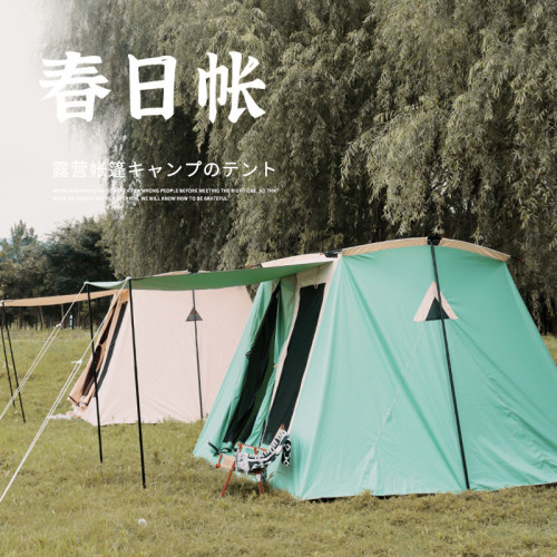 5-8人民宿帳篷戶外野營輕奢營地露營棉布復古豪華多人網紅大帳篷