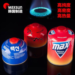 韓國脈鮮扁氣罐MAXSUN戶外燒烤點炭爐具銲槍高山瓦斯丁烷丙烷氣體