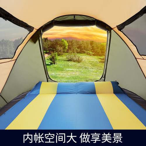 公狼戶外船型帳篷全自動防曬手拋帳野外速開帳野營防風露營帳篷