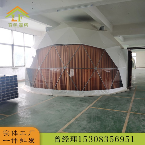 新疆伊犁戶外酒店民宿帳篷 直徑6米網紅星空帳篷 露營住宿蘑菇屋