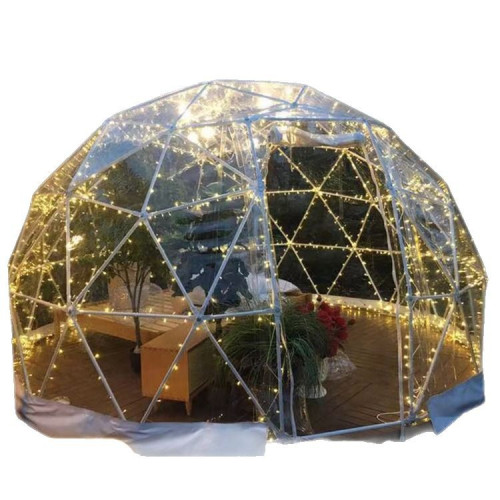 景區戶外營地餐廳接待使用全透明星空泡泡屋 防風防雨球形帳篷