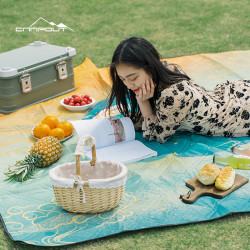 CAMPOUT戶外野餐墊超聲波地墊春遊防潮墊子加寬郊遊野餐布帳篷墊