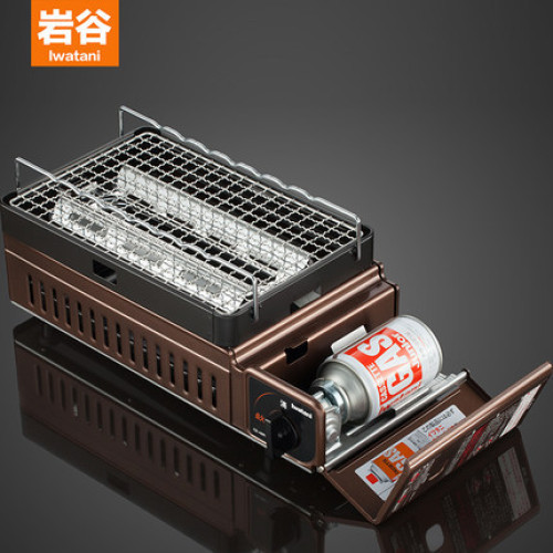 巖穀卡式爐燒烤爐家用便攜式戶外烤肉灶烤串爐野炊卡斯爐