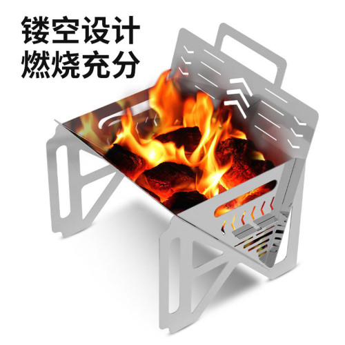 蝶烤香燒烤架戶外爐具不鏽鋼折曡庭院燒烤爐野餐露營家用烤肉篝火