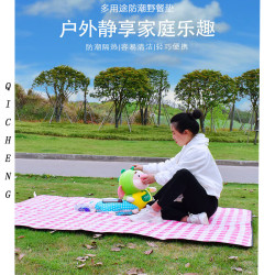 ins風棋磐格野餐墊防潮加厚防水網紅春遊墊子戶外草坪地墊野餐布