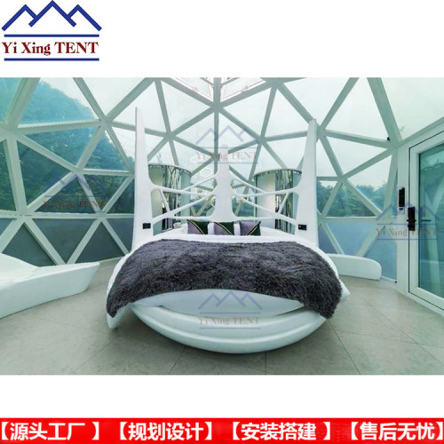 浙江紹興5米球形玻璃星空房全透明觀景酒店式民宿帳篷 鋁合金框架