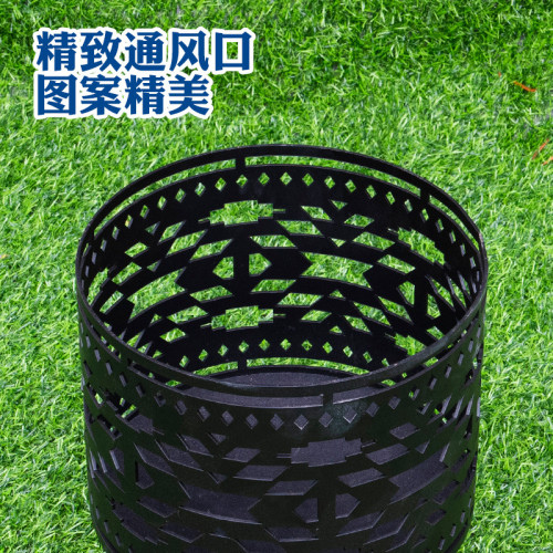 焚火台戶外燒烤架露營柴火爐便攜式折曡炭燒烤爐子篝火架用品裝備