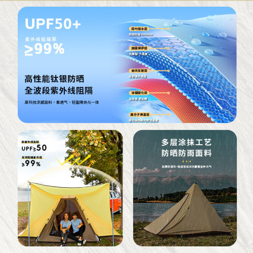 帳篷 戶外帳篷雙層旅行防風自動鋁合金印第安金字塔帳篷露營全套
