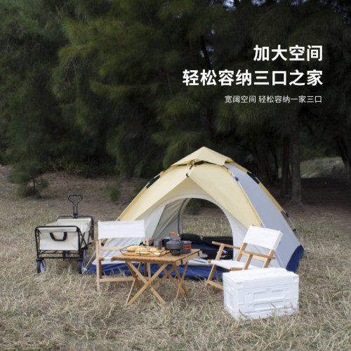 亞馬遜跨境速開戶外液壓全自動帳篷牛津布野營防水露營裝備帳篷