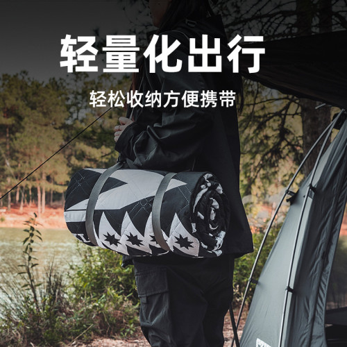 三衹小驢黑化野餐墊露營機洗加厚防潮墊沙灘公園戶外便攜墊子