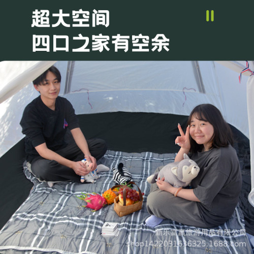 特吾途戶外露營山地帳篷自動速開大空間帶門廳2-4人帳篷（推薦）