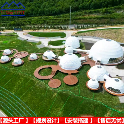 景區特色民宿酒店帳篷半球形星空帳篷帶軟裝衛浴冬暖夏涼保暖隔熱