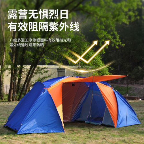 亞馬遜跨境貨源兩室一厛帳篷戶外帳篷野營人登山沙灘帳篷批髮