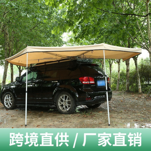車尾帳篷自動suv露營車邊延伸帳扇形帳篷防雨車邊帳篷270度速開