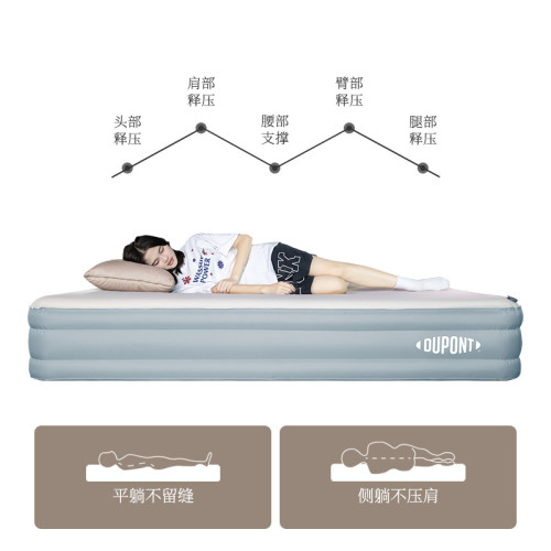 杜邦充氣奶酪雲床墊戶外露營帳篷充氣墊加厚野營雙人氣墊床TPU