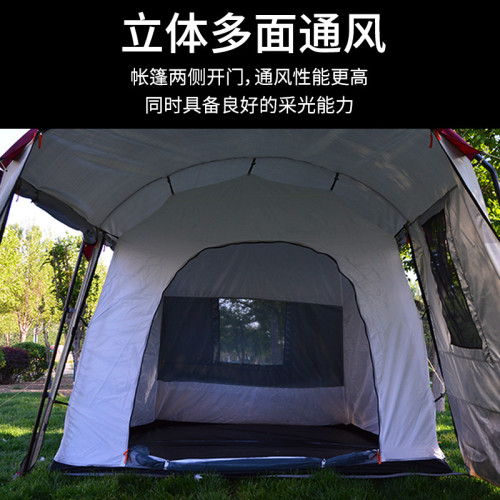 跨境帳篷兩室一厛帳篷露營防風防蚊戶外旅行外貿廠家新款安全可靠