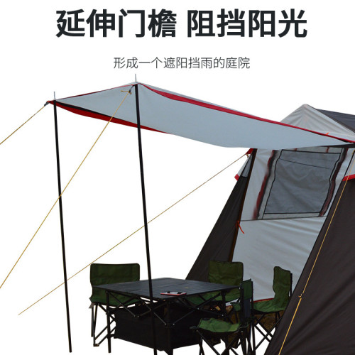 露營情侶野營防水防曬雙層帳廠家戶外露營帳篷自動蚊帳安裝保暖