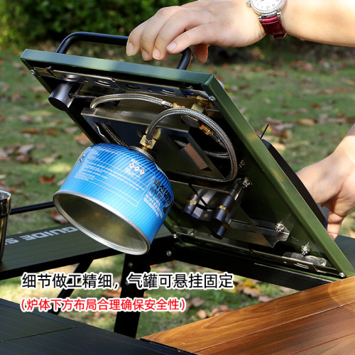 山野戶外猛火爐燃氣灶煤氣灶防風桌面爐露營野餐IGT爐具炊具氣爐
