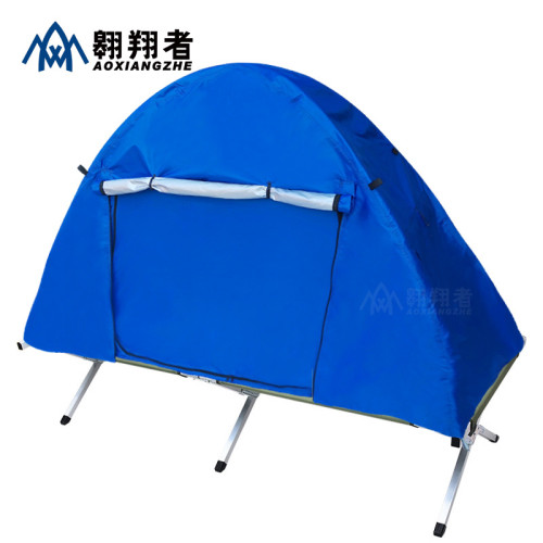 翺翔者藍色雙層防風雨行軍床配套帳篷火炎藍色行軍床帳篷