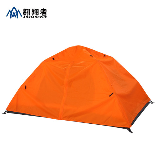 翺翔者桔色雙人自動帳篷雙層防雨橙色單兵消防帳篷可