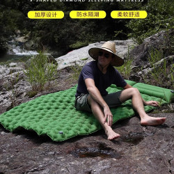 新款戶外充氣墊TPU雙人超輕可攜式加厚帳篷防潮墊露營野營墊子